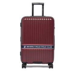 Walizka średnia Beverly Hills Polo Club. Czerwone walizki męskie Beverly Hills Polo Club, bez wzorów, średnie. Za 359.99 zł.