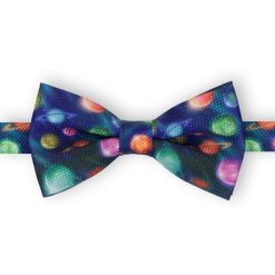 Mucha Męska, Motyw Kosmiczny, Granatowa, Bez Poszetki -EM Men's Accessories. Niebieskie krawaty i muchy męskie Em men's accessories, bez wzorów, eleganckie. Za 49.99 zł.