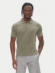 Lindbergh Polo 30-404263 Beżowy Relaxed Fit. Brązowe koszulki polo męskie Lindbergh, m, bez wzorów, z bawełny, bez kołnierzyka, bez ramiączek. Za 129.99 zł.
