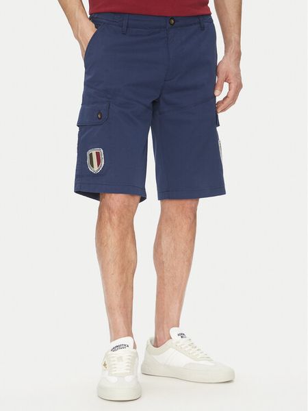 Aeronautica Militare Szorty materiałowe 251BE257CT3510 Granatowy Regular Fit. Niebieskie szorty męskie Aeronautica Militare, bez wzorów, z bawełny. Za 709.99 zł.