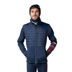Kurtka męska Rossignol Poursuite Warm. Niebieskie kurtki męskie Rossignol, na zimę, m, bez wzorów, sportowe, bez ramiączek, bez kaptura. Za 919.99 zł.