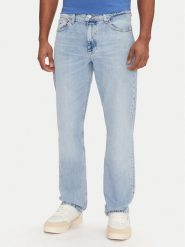 Tommy Jeans Jeansy Ryan DM0DM21024 Niebieski Slim Fit. Niebieskie jeansy męskie Tommy Jeans, bez wzorów, z bawełny. Za 359.99 zł.