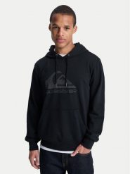 Quiksilver Bluza Comp Logo EQYFT05053 Czarny Regular Fit. Czarne bluzy nierozpinane męskie Quiksilver, l, bez wzorów, z syntetyku, bez ramiączek, bez kaptura. Za 279.99 zł.