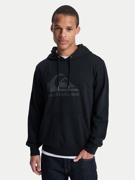Quiksilver Bluza Comp Logo EQYFT05053 Czarny Regular Fit. Czarne bluzy nierozpinane męskie Quiksilver, l, bez wzorów, z syntetyku, bez ramiączek, bez kaptura. Za 279.99 zł.