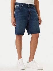 Calvin Klein Jeans Szorty jeansowe LV04RF792G Niebieski. Niebieskie szorty męskie Calvin Klein Jeans, bez wzorów, z bawełny. Za 369.99 zł.
