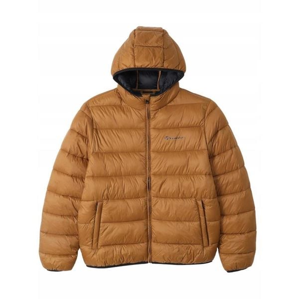 Kurtka na co dzień męska CHAMPION puchowa z kapturem. Brązowe kurtki męskie CHAMPION, m, bez wzorów, z puchu, bez ramiączek, z kapturem. Za 439.00 zł.