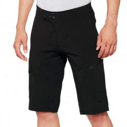 Spodenki rowerowe męskie 100% Ridecamp Shorts W/ Liner. Czarne szorty sportowe męskie 100%, bez wzorów, sportowe. Za 269.99 zł.