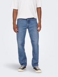 Only & Sons Jeansy Edge 22024939 Niebieski Loose Fit. Niebieskie jeansy męskie Only & Sons, bez wzorów, z bawełny. Za 129.99 zł.