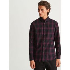 Koszula w kratę regular fit - Fioletowy. Fioletowe koszule męskie Reserved. Za 99.99 zł.