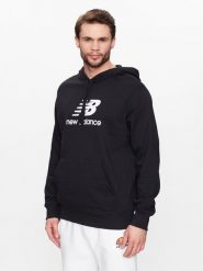 New Balance Bluza MT31537 Czarny Relaxed Fit. Czarne bluzy nierozpinane męskie New Balance, m, bez wzorów, z bawełny, bez ramiączek, bez kaptura. Za 239.99 zł.