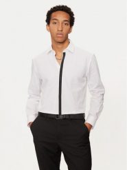 Hugo Koszula Keidi 50524849 Biały Slim Fit. Białe koszule męskie Hugo, m, bez wzorów, z bawełny, bez kołnierzyka, bez ramiączek. Za 249.99 zł.