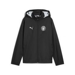 Młodzieżowa kurtka treningowa Manchester City All-Weather PUMA. Czarna kurtki męskie Puma, l, bez wzorów, młodzieżowe, bez ramiączek, bez kaptura. Za 349.00 zł.