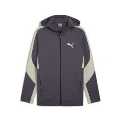 Męska rozpinana bluza z kapturem EVOSTRIPE PUMA Galactic Gray. Szare bluzy z kapturem męskie Puma, m, bez wzorów, z kapturem. Za 239.99 zł.