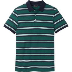 Shirt polo w paski bonprix ciemnoniebiesko-zielony w paski. Koszulki polo męskie bonprix. Za 49.99 zł.
