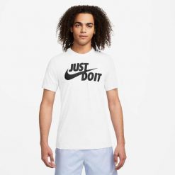 Koszulka z krótkim rękawem Męska Nike Sportswear JDI AR5006 100 Biały. Białe t-shirty sportowe męskie Nike, l, bez wzorów, z bawełny, sportowe, bez ramiączek. Za 179.00 zł.