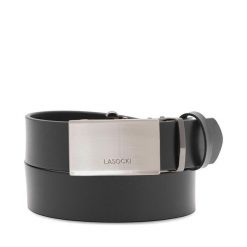 Pasek Męski Lasocki. Czarne paski męskie Lasocki, bez wzorów. Za 119.99 zł.
