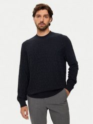 Armani Exchange Sweter 6DZM1R ZM4DZ 1510 Granatowy Regular Fit. Niebieskie kardigany męskie Armani Exchange, bez wzorów, z wiskozy, bez kołnierzyka, bez ramiączek. Za 399.99 zł.