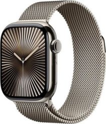 Smartwatch Apple Watch 10 GPS + Cellular 42mm Natural Titanium Milanese Loop Szary (MWXF3ET/A). Szare zegarki smartwatch Apple. Za 4,234.39 zł.