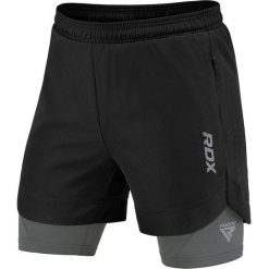 Spodenki treningowe RDX T16. Czarne szorty męskie RDX, bez wzorów. Za 139.99 zł.