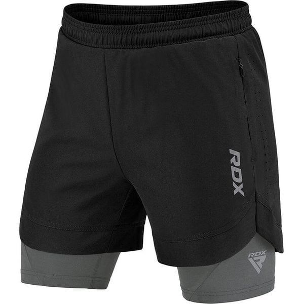 Spodenki treningowe RDX T16. Czarne szorty męskie RDX, bez wzorów. Za 139.99 zł.