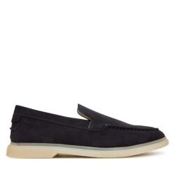 Mokasyny Gant. Niebieskie mokasyny męskie Gant, bez zapięcia. Za 379.99 zł.