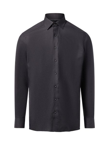 Finshley & Harding Koszula męska - Easy Care Mężczyźni Modern Fit Bawełna szary wzorzysty, 43. Szare koszule męskie Finshley & Harding, m, bez wzorów, z bawełny, bez kołnierzyka, bez ramiączek. Za 199.95 zł.