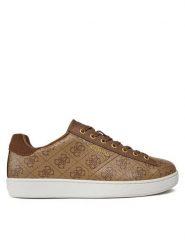 Guess Sneakersy Nola FMPNOG FAL12 Beżowy. Brązowe buty sportowe na co dzień męskie Guess, m, z aplikacjami, ze skóry, bez ramiączek, bez kaptura. Za 309.99 zł.