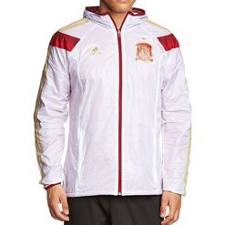 Adidas Kurtka męska Spain Football Soccer Anthem Hooded biała r. XS. Kurtki męskie ADIDAS. Za 149.00 zł.