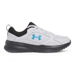 Buty treningowe męskie Under Armour Charged Edge. Szare buty treningowe męskie Under Armour, bez wzorów, bez zapięcia, na fitness i siłownię. Za 239.99 zł.