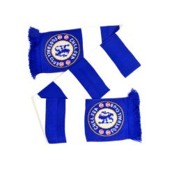 Szalik Chelsea Londyn - pasiak - licencjonowany. Niebieskie szaliki męskie CHELSEA, bez wzorów, sportowe. Za 119.90 zł.