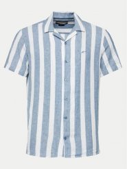 INDICODE Koszula Carlui 20-459 Niebieski Regular Fit. Niebieskie koszule męskie INDICODE, m, bez wzorów, z bawełny, bez kołnierzyka, bez ramiączek. Za 89.99 zł.