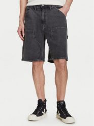 Gap Szorty jeansowe 767488 Czarny Relaxed Fit. Czarne szorty męskie GAP, bez wzorów, z bawełny. Za 189.99 zł.