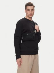 Guess Nerka Milano HMMINY P5214 Czarny. Czarne saszetki męskie Guess, z aplikacjami, z materiału. Za 189.99 zł.