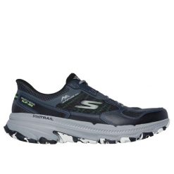 Buty trailowe Skechers Go Run Trail Altitude 2.0 Ravina. Czarne buty do biegania męskie Skechers, bez wzorów, bez zapięcia, do biegania. W wyprzedaży za 380.35 zł.