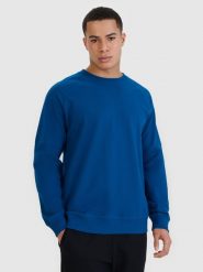 4F Bluza dresowa nierozpinana bez kaptura męska - niebieska S. Niebieskie bluzy nierozpinane męskie 4f, m, bez wzorów, z bawełny, sportowe, bez ramiączek, bez kaptura. W wyprzedaży za 79.99 zł.