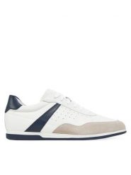 Geox Sneakersy U Renan U554GC 08522 C1260 Biały. Białe buty sportowe na co dzień męskie Geox, m, bez wzorów, ze skóry, bez ramiączek, bez kaptura. Za 369.99 zł.