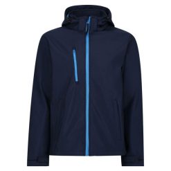 Męski Softshell Z Kapturem Venturer. Niebieskie kurtki softshell męskie Regatta, m, bez wzorów, z softshellu, z kapturem, trekkingowe. Za 240.99 zł.
