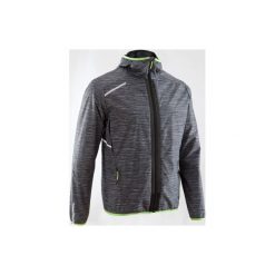 Kurtka do biegania RUN RAIN N męska. Czarne kurtki męskie KALENJI, z materiału. Za 99.99 zł.