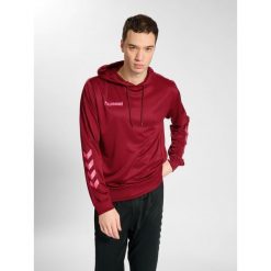 Bluza do piłki ręcznej męska Hummel hml PROMO Poly z kapturem. Czerwone bluzy nierozpinane męskie HUMMEL, m, bez wzorów, z kapturem. Za 152.50 zł.