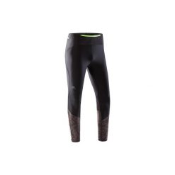 Legginsy do biegania Trail męskie. Czarne legginsy męskie KALENJI, z elastanu. Za 99.99 zł.