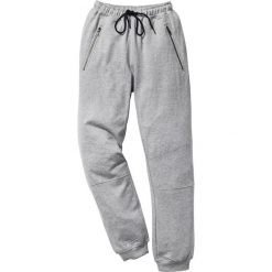 Spodnie dresowe Slim Fit bonprix jasnoszary melanż. Spodnie dresowe męskie marki bonprix. Za 59.99 zł.