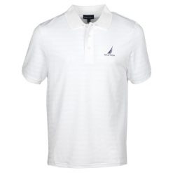 Koszulka Polo Męska Nautica Leonard II. Białe koszulki polo męskie Nautica, m, bez wzorów, sportowe, bez kołnierzyka, bez ramiączek. Za 239.00 zł.
