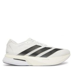 Buty do biegania adidas. Białe buty do biegania męskie ADIDAS, bez wzorów, bez zapięcia, do biegania. Za 699.99 zł.