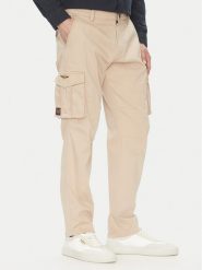 Aeronautica Militare Spodnie materiałowe 251PA1658CT3511 Beżowy Regular Fit. Brązowe spodnie na co dzień męskie Aeronautica Militare, bez wzorów, z bawełny. Za 409.99 zł.