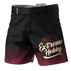 Spodenki Sportowe Męskie na trening i siłownię EXTREME HOBBY BADGE. Czarne szorty sportowe męskie EXTREME HOBBY, bez wzorów, z elastanu, sportowe. Za 229.00 zł.