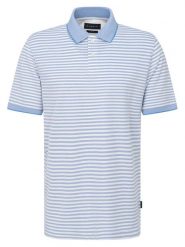 Bugatti Polo 8150-75092C Biały Regular Fit. Białe koszulki polo męskie Bugatti, l, bez wzorów, z bawełny, bez kołnierzyka, bez ramiączek. Za 279.99 zł.