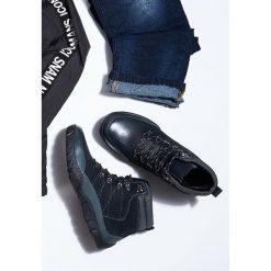 Czarne Skórzane Trapery Offense. Czarne buty zimowe męskie marki Born2be, ze skóry. Za 169.99 zł.