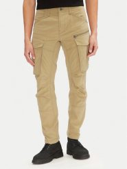G-Star Raw Spodnie materiałowe Rovic D02190-D909 6057 Khaki Regular Fit. Brązowe spodnie na co dzień męskie G-Star Raw, bez wzorów, z materiału, retro. Za 319.99 zł.