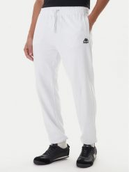 Kappa Spodnie dresowe Gothenburg 331U7EW Biały Regular Fit. Białe spodnie dresowe męskie Kappa, bez wzorów, z bawełny. Za 169.99 zł.