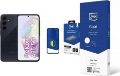 Smartfon Samsung Galaxy A35 5G 6/128GB Czarny (SM-A356BZKBEUE) + FlexibleGlass + Etui Clear Case. Czarne smartfony SAMSUNG. Za 1,189.00 zł.
